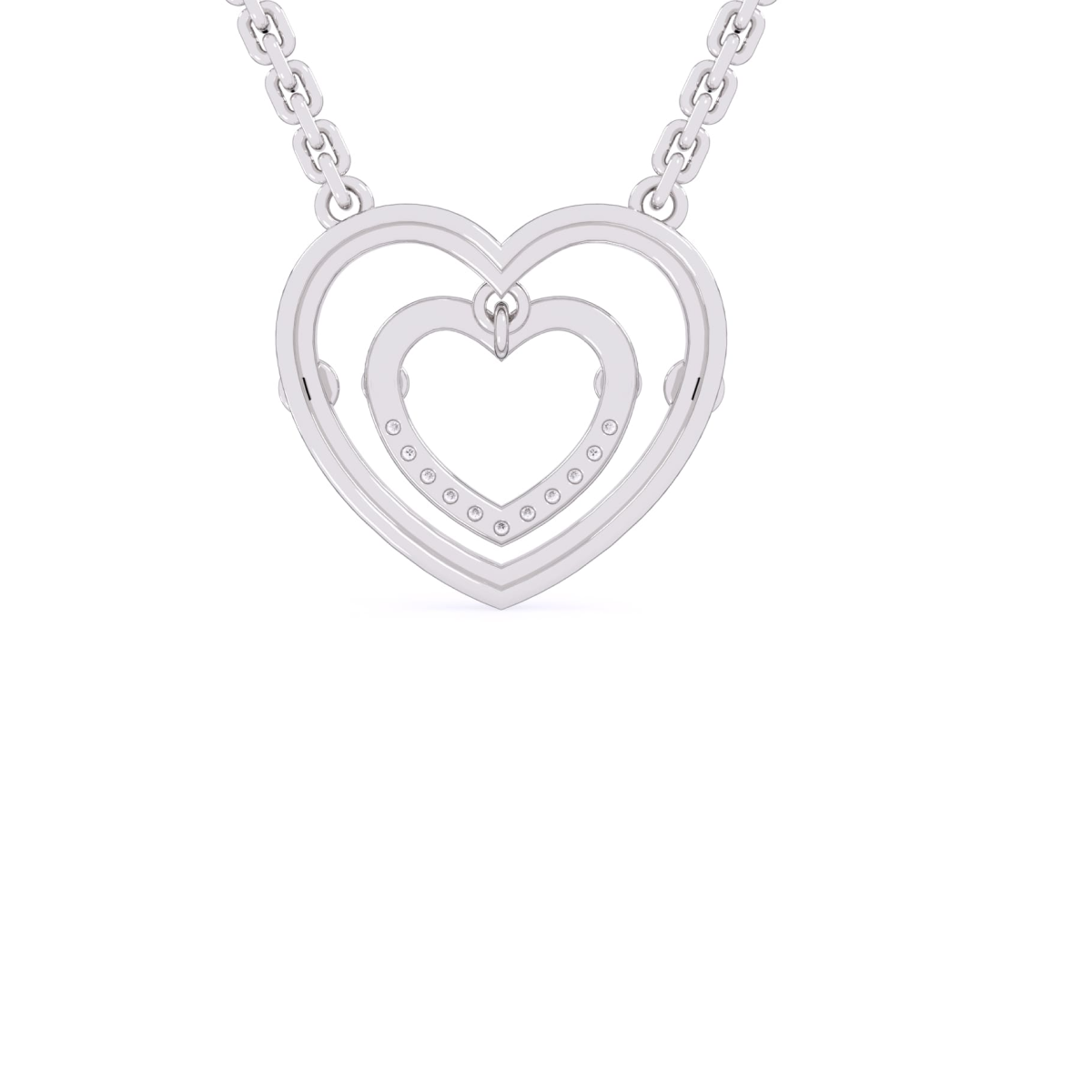 Forever Love Double Heart Shaped Necklace